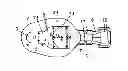 Fig. 01 - Cable terminal having a projection forming a roof to prevent a screw head from being dismantled