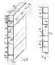 Fig. 08 - HANGING SHOE COMPARTMENTS WITH MOVABLE SHELVES