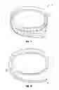 Fig. 02 - Wearable device with magnets positioned at opposing ends and overlapped from one side to another