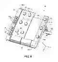 Fig. 09 - Holding platform for mobile information terminals, desktop telephone, and fixing method connector for mobile information terminals