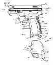 Fig. 01 - Firearm grip sleeve with retention feature