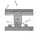 Fig. 01 - Package having substrate with embedded metal trace overlapped by landing pad