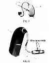 Fig. 02 - Listening device with a rechargeable energy source adapted for being charged through an ITE-unit, or a connector connectable to, or a connector of, a BTE-unit
