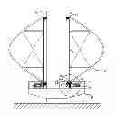 Fig. 01 - Energy-storing and power-generating system and method for a vertical-axis wind generator