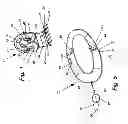 Fig. 02 - Harness assembly having a deployable inflatable life raft attached thereto