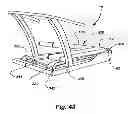 Fig. 49 - Upper body exercise and flywheel enhanced dual deck treadmills