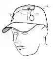 Fig. 01 - Head worn brain stimulation device and method