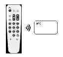 Fig. 01 - Remote control with near field communications capability