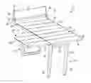 Fig. 01 - Bath bench with lateral transfer extension