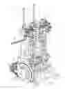 Fig. 02 - Operating mechanism for a vertically oriented bodymaker