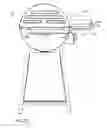 Fig. 12 - COOKING GRILL HAVING RACK SUPPORTING INDIVIDUAL GRILLING MODULES