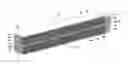 Fig. 01 - Heat transfer surface with nested tabs