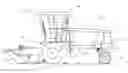 Fig. 01 - Self-propelled windrower tailwheel non-zero caster for stability