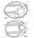 Fig. 02 - Stable and Stackable Tray with Receptacle for Beverage Container and Thumbholds for Secure Grip