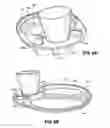 Fig. 07 - Stable and Stackable Tray with Receptacle for Beverage Container and Thumbholds for Secure Grip
