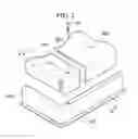 Fig. 04 - Display device comprising a unitary indivisible lower receptacle having a hole comprising a first width and a second width disposed in a bottom plate