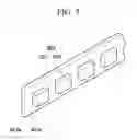 Fig. 07 - Display device comprising a unitary indivisible lower receptacle having a hole comprising a first width and a second width disposed in a bottom plate