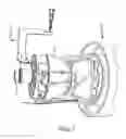 Fig. 02 - Tooling for partial disassembly of a bypass turbofan engine