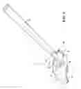 Fig. 06 - Load bearing and spring loaded quick attachment arm for use with a vehicle hoist