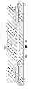 Fig. 10 - Coupler to launch electromagnetic signal from microstrip to dielectric waveguide