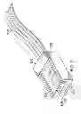 Fig. 28 - Coupler to launch electromagnetic signal from microstrip to dielectric waveguide