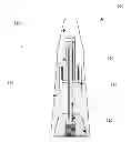 Fig. 01 - Electromagnetically coupled broadband multi-frequency monopole with flexible polymer radome enclosure for wireless radio