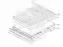 Fig. 07 - Display device comprising first and second light guide plates having recessed patterns and flat surfaces that face each other to form first and second empty spaces wherein the second empty space is narrower than the first empty space