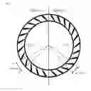 Fig. 04 - NOZZLE RING WITH NON-UNIFORMLY DISTRIBUTED AIRFOILS AND UNIFORM THROAT AREA