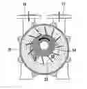 Fig. 01 - Liquid-Ring Vacuum Pump and Impeller for a Liquid-Ring Vacuum Pump