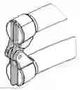 Fig. 01 - Hinge or the like for folding rebounder