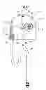 Fig. 16 - Operating device for flush water tank assembly