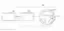 Fig. 01 - Vehicula touch input device with determination of straight line gesture
