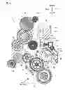Fig. 07 - Duplex printer with a unidirectional drive source and a gear train with a partially toothed gear