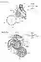 Fig. 17 - Duplex printer with a unidirectional drive source and a gear train with a partially toothed gear