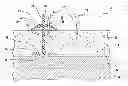 Fig. 01 - ANCHOR DEVICE FOR RETAINING EROSION MAT OVER PLANT GROWING LAYER IN A GREEN ROOF ASSEMBLY