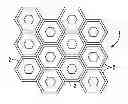 Fig. 01 - Tailorable flexible sheet of monolithically fabricated array of separable cells each comprising a wholly organic, integrated circuit adapted to perform a specific function