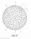 Fig. 13 - Process for designing rugged pattern on golf ball surface