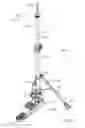 Fig. 07 - Musical percussion support stands having three supporting contact points and related systems and methods