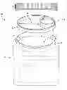 Fig. 01 - Container with shelf and scoop insert