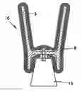 Fig. 01 - Waste receptacle system for securing a plurality of plastic liners