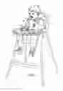 Fig. 02 - Highchair tray cover system with magnetically attachable objects