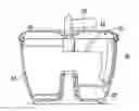 Fig. 01 - Food processor having integrated spatula