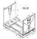 Fig. 41 - STACKABLE PALLET SYSTEM HAVING FOLDABLE END BOARDS