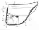 Fig. 01 - Vehicle interior part including a clip mount having a protrusion to guide a sealing member