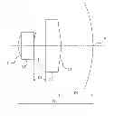 Fig. 01 - Optical system for forming an image on a concave spherical surface