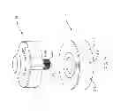 Fig. 22 - Bone cleaning assembly with a rotating cutting flute that is surrounded by a rotating shaving tube