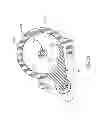Fig. 37 - Bone cleaning assembly with a rotating cutting flute that is surrounded by a rotating shaving tube