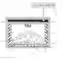 Fig. 02 - Electric fireplace with moveable display