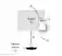Fig. 01 - Virtual optical touch screen detecting touch distance