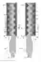 Fig. 04 - Progressing cavity stator with metal plates having apertures with englarged ends